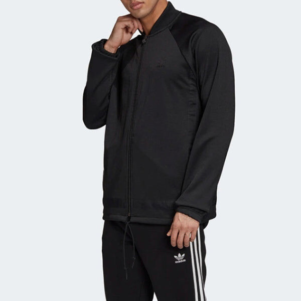 Куртка originals men's warmup track jacket for men black Adidas, черный — фото 3