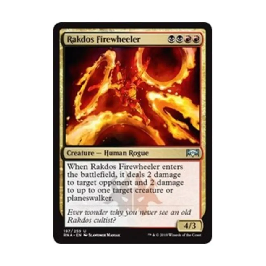 

CCG Ракдос Огненное Колесо (U), MTG - Ravnica Allegiance