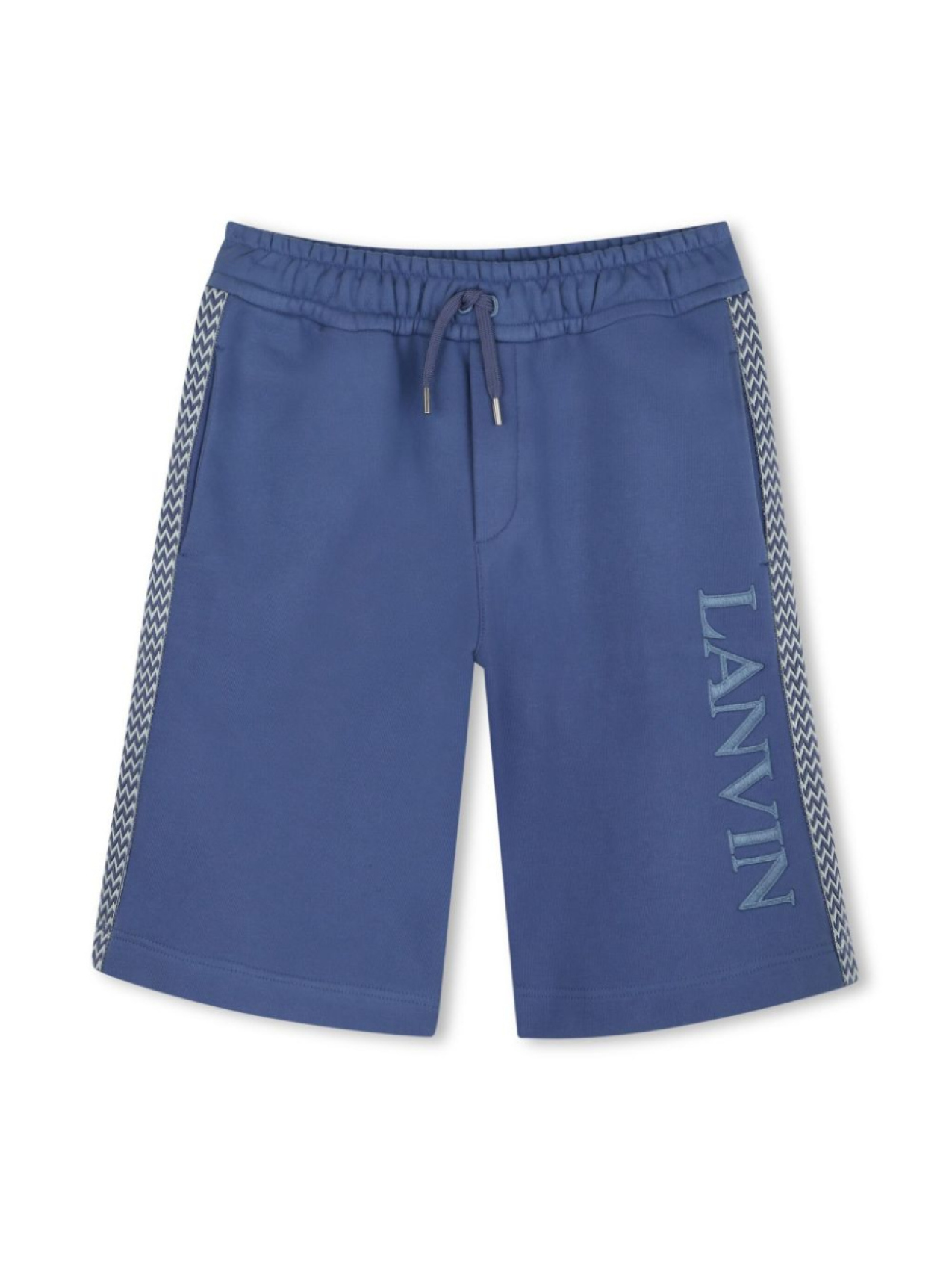 

Lanvin Enfant шорты с вышитым логотипом, синий