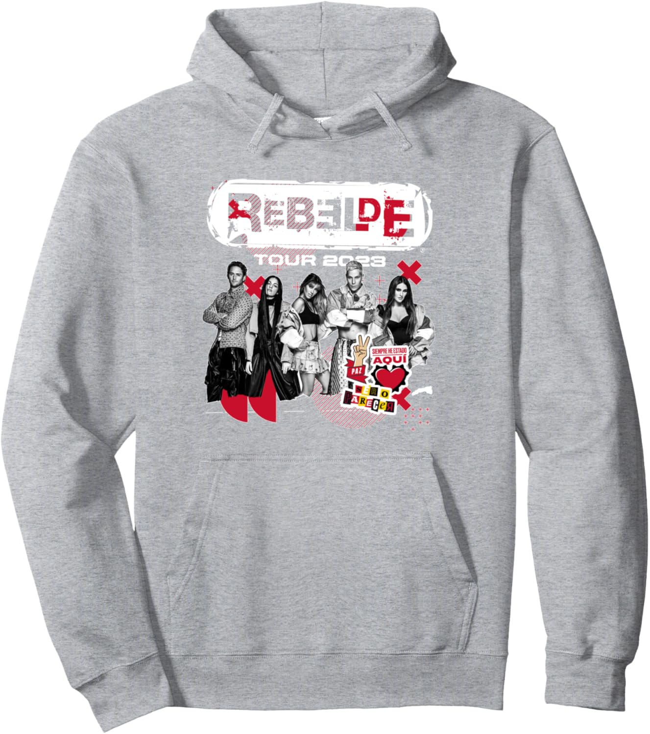 

Толстовка RBD Rebelde Tour 2023 Rebelde Concert, серая Rebelde Rbd, Серый, Толстовка RBD Rebelde Tour 2023 Rebelde Concert, серая Rebelde Rbd
