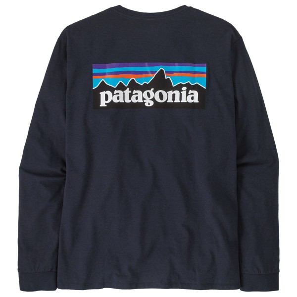 

Футболка с логотипом L/S p-6, ответственная за безопасность, с длинным рукавом Patagonia, синий