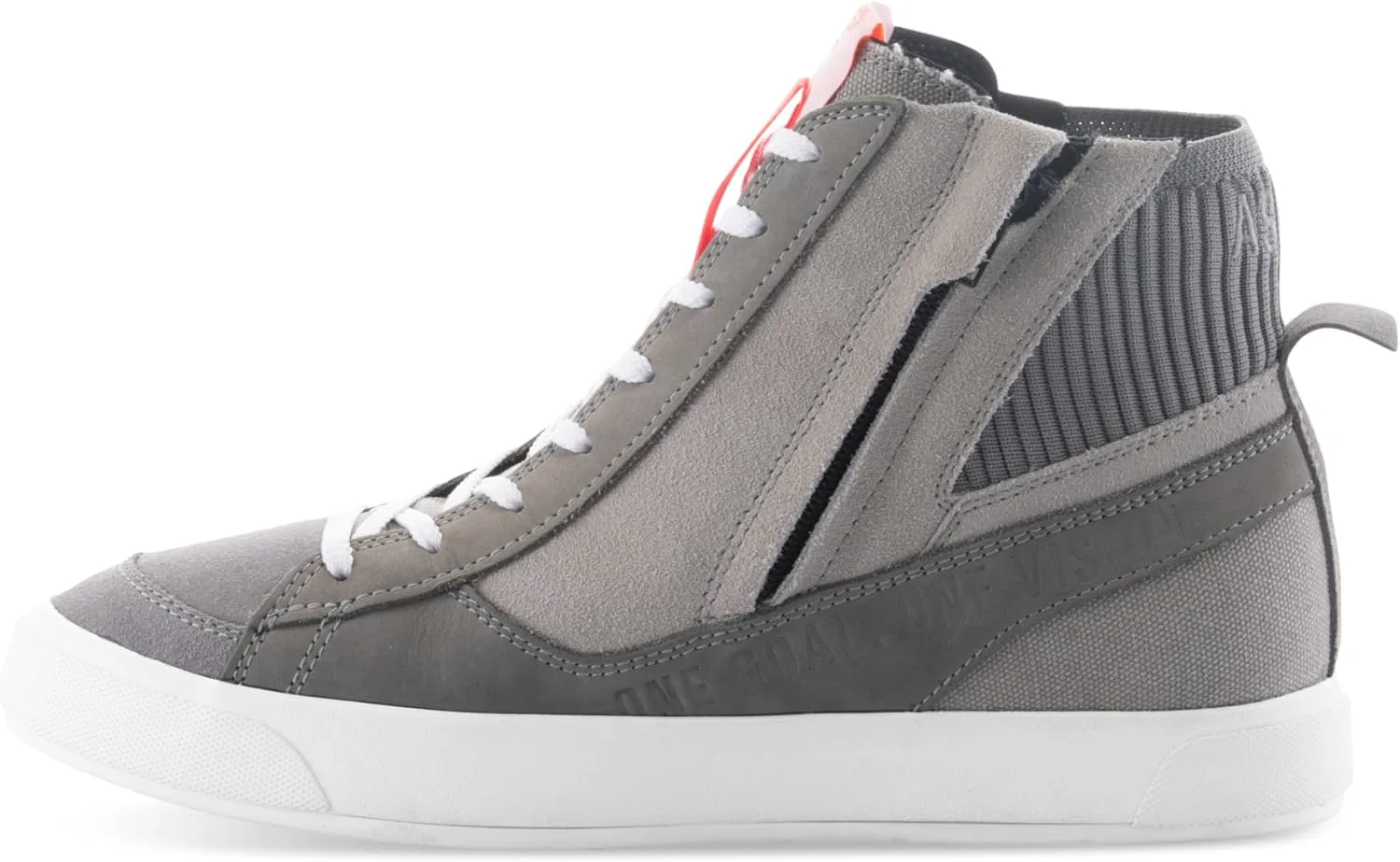 Кроссовки Alpinestars, сертифицированные CE, легкие, с изящным дизайном и удобной посадкой, светло-серый/красный/белый — фото 3