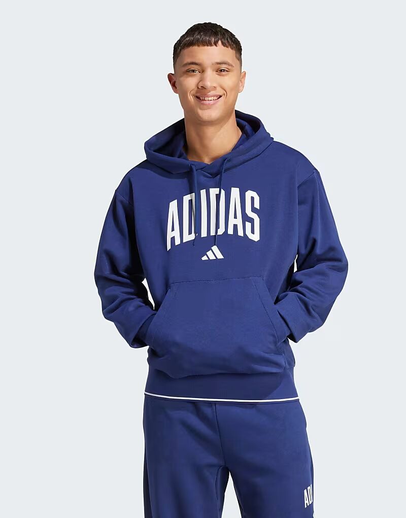 

Толстовка Performance Collegiate темно-синего и белого цвета Adidas Performance