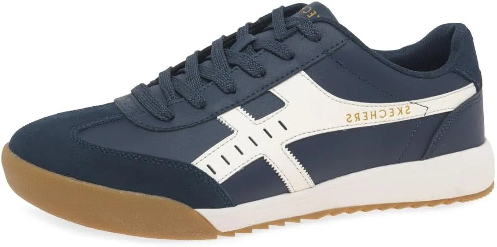 Кроссовки Skechers Herren Zinger 2.0 Manzanilla Totales, Navy Duraleather Suede White Trim