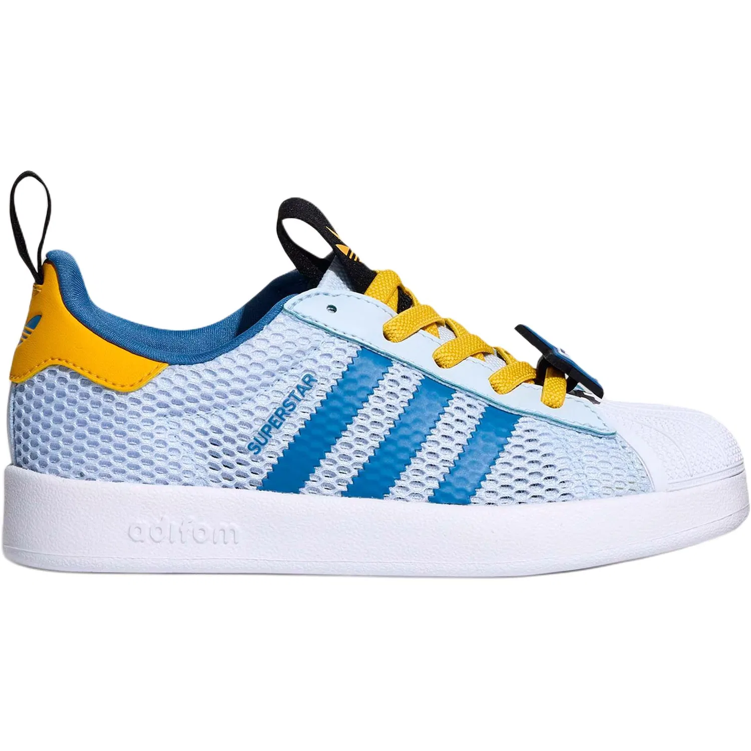 Кроссовки детские AdiFOM Superstar 360 Low top для скейтбординга Blue White Kids' Adidas Originals — фото 3