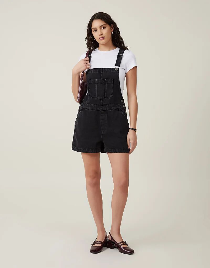 

Джинсовый комбинезон Cotton On Short серого цвета Cotton On
