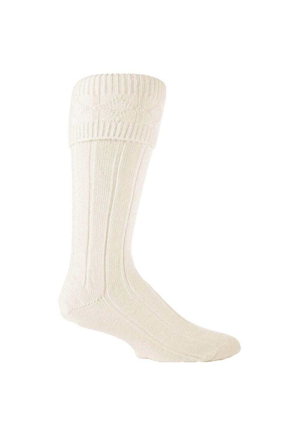 

3 пары теплых шерстяных носков до колена Sock Snob, белый