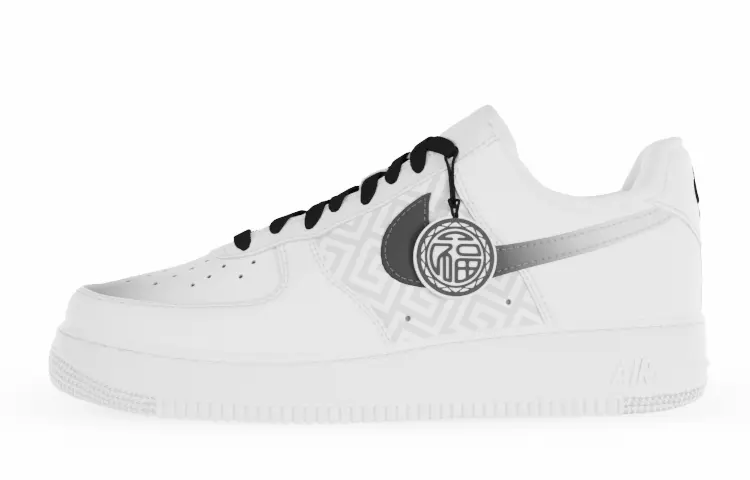 

Кроссовки Nike Air Force 1 Skateboarding Shoes Men Low-top Black/White, белый