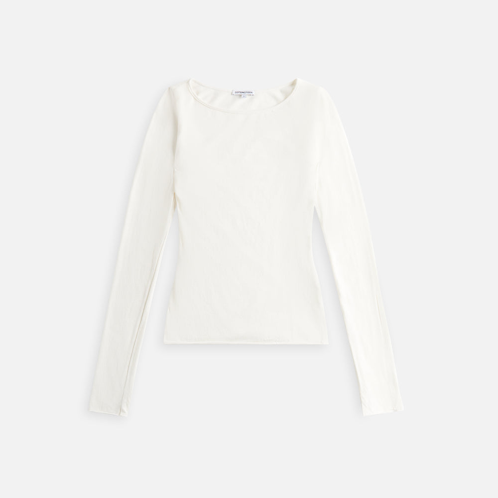 

Футболка Cotton Citizen Marbella Boat Neck Tee, цвет Bone