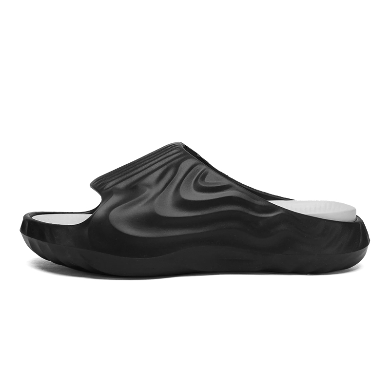 

Тапочки-слайды мужские, устойчивые к истиранию LONGYING, Black White