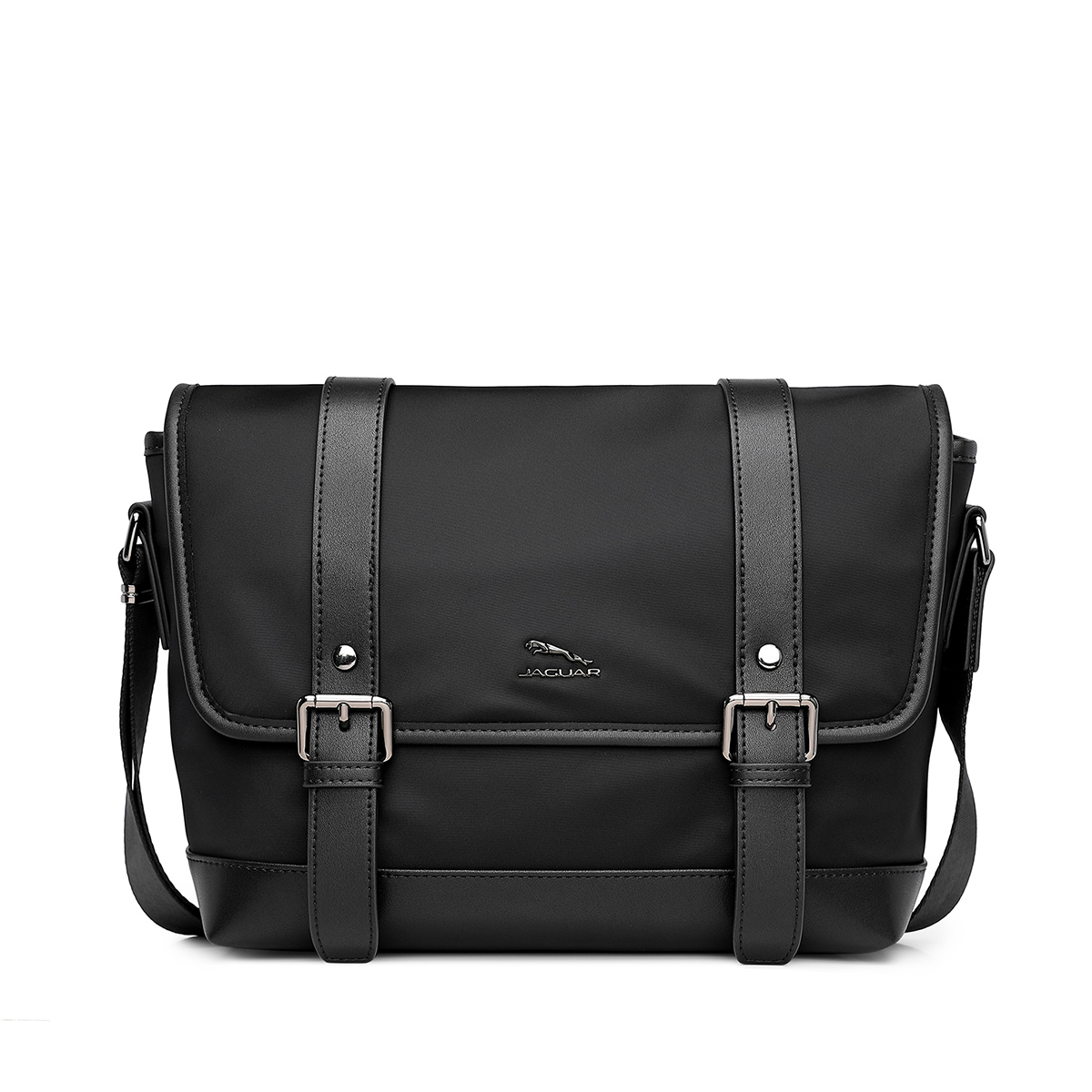 

JAGUAR Искусственная кожа мужская черная сумка через плечо, Black