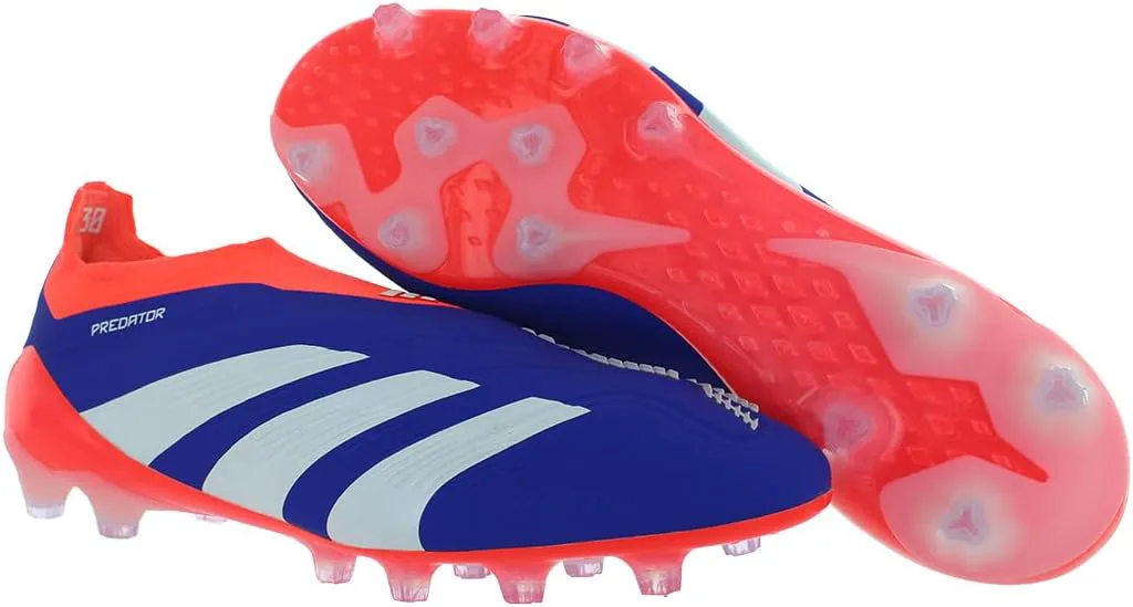 Футбольные бутсы Adidas Predator Elite для мужчин, синий/белый/красный — фото 4