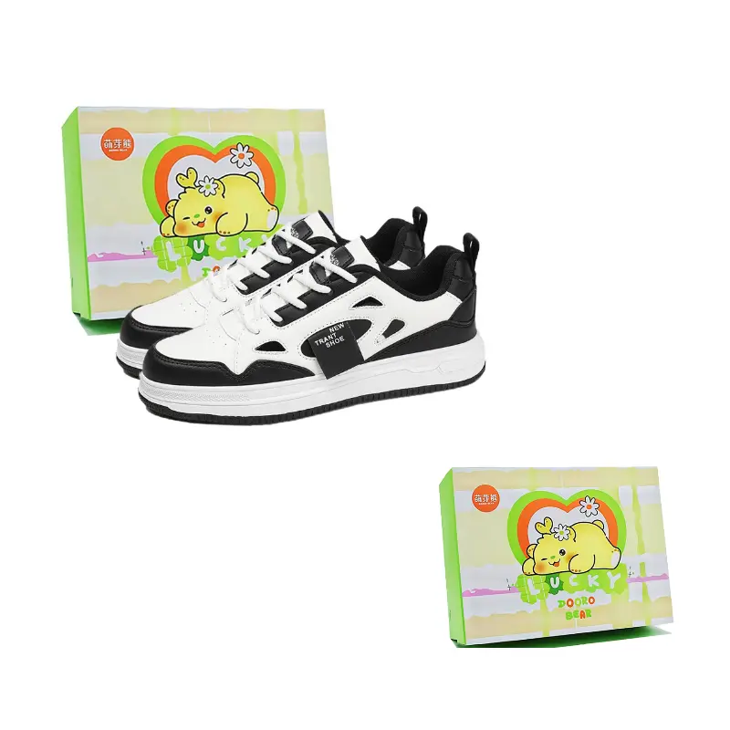 

Budding Bear Низкие скейтерские кроссовки мужские бело-черные, цвет White Black