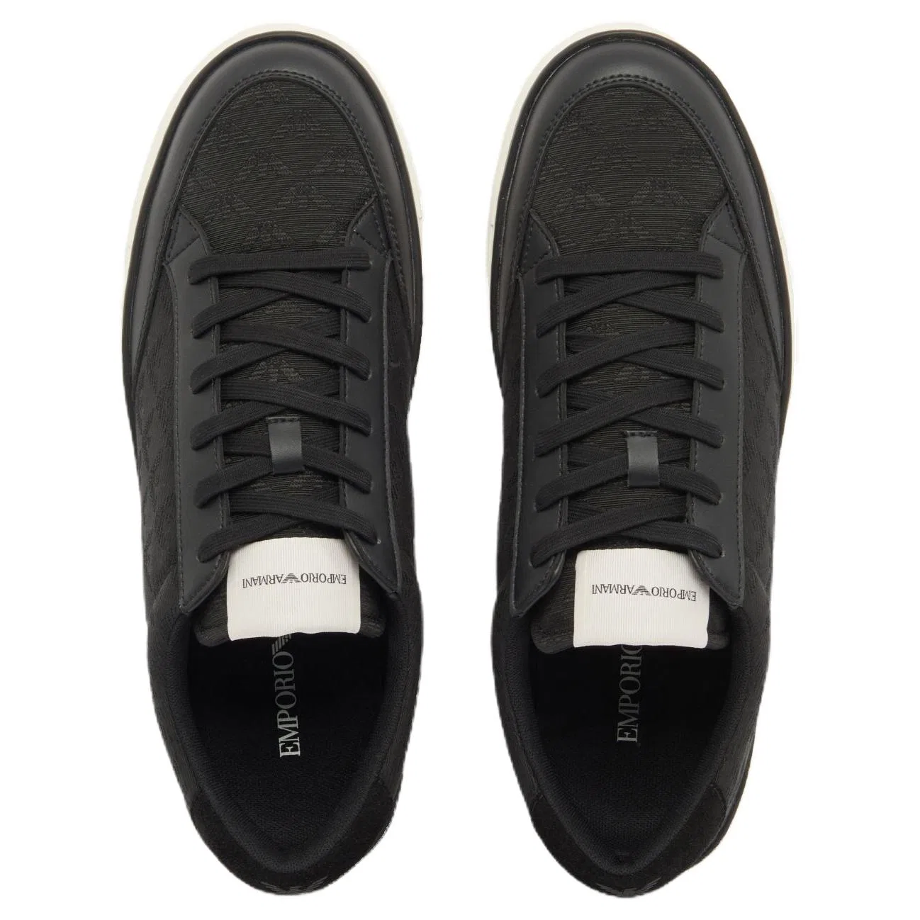 Кроссовки с логотипом Emporio Armani Black — фото 4