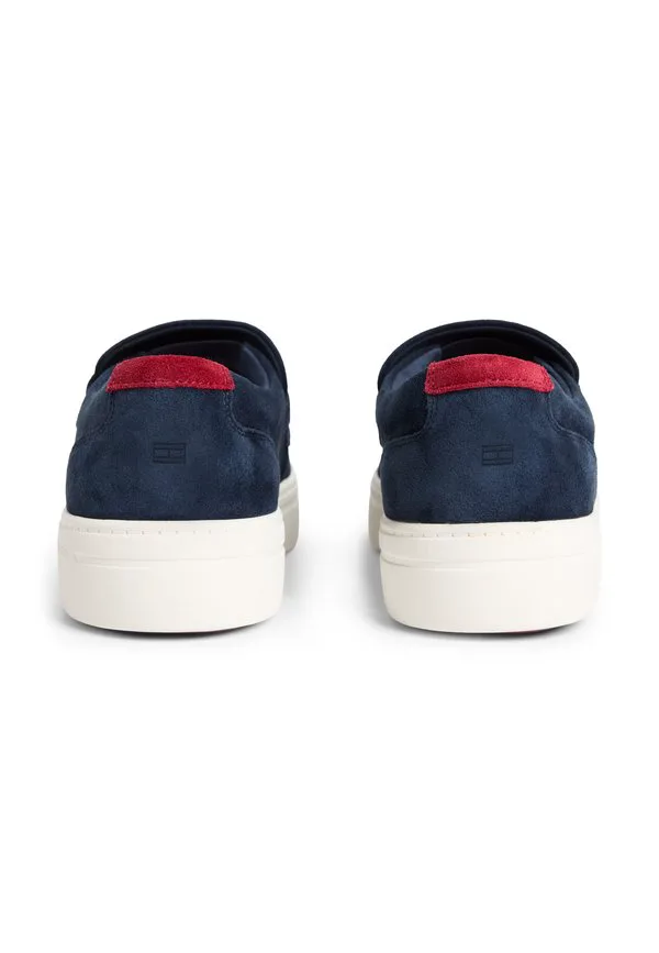 Легкие замшевые гибридные лоферы без шнурков Tommy Hilfiger, Navy Blue — фото 3
