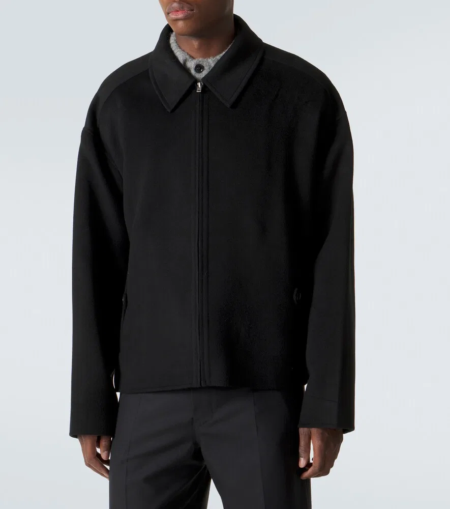 Куртка из шерсти и кашемира Acne Studios, черный — фото 3