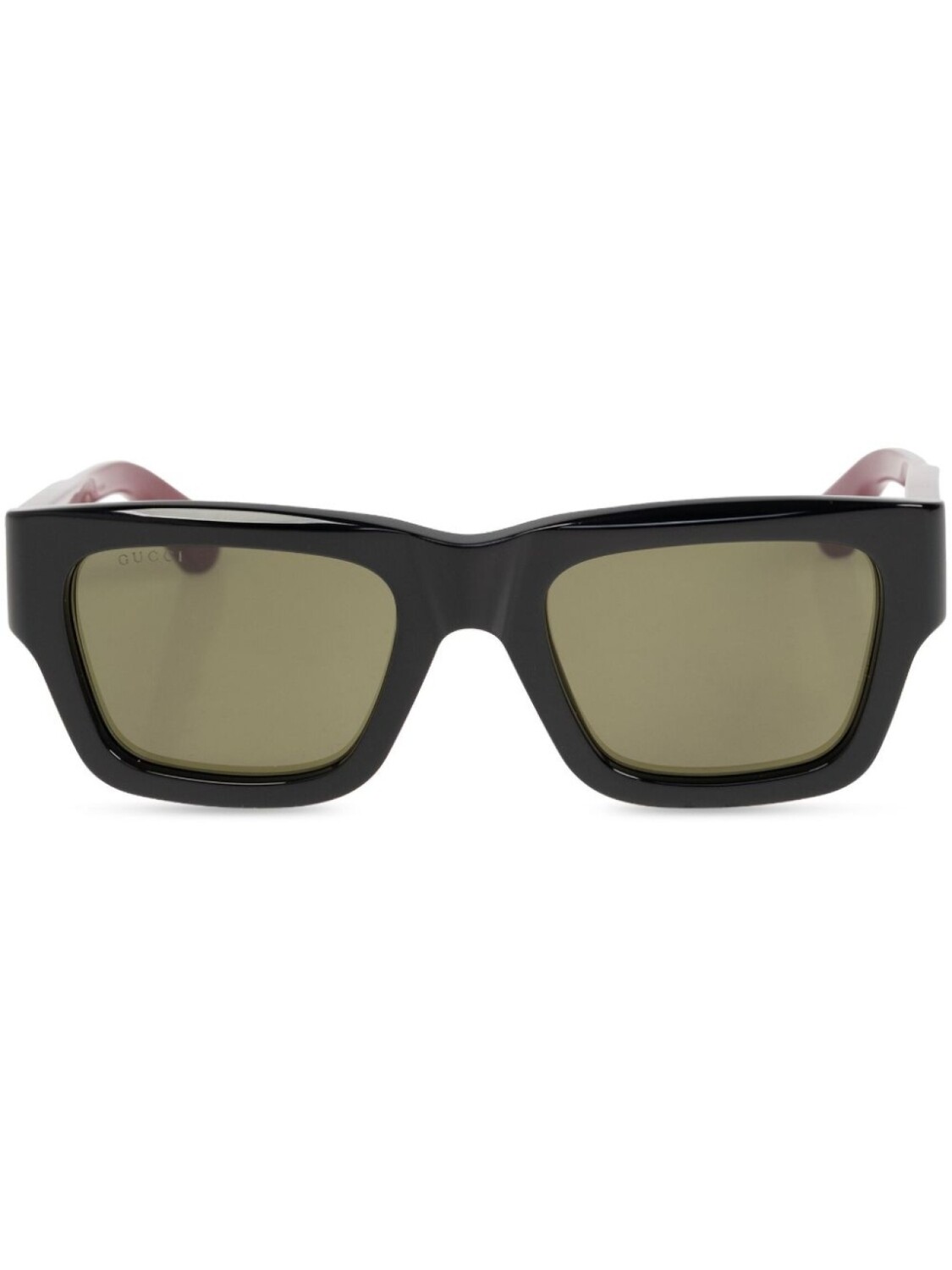 

Gucci Eyewear солнцезащитные очки в прямоугольной оправе, черный