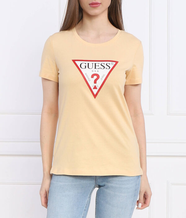 

Оригинальная футболка Regular fit Guess Jeans, желтый