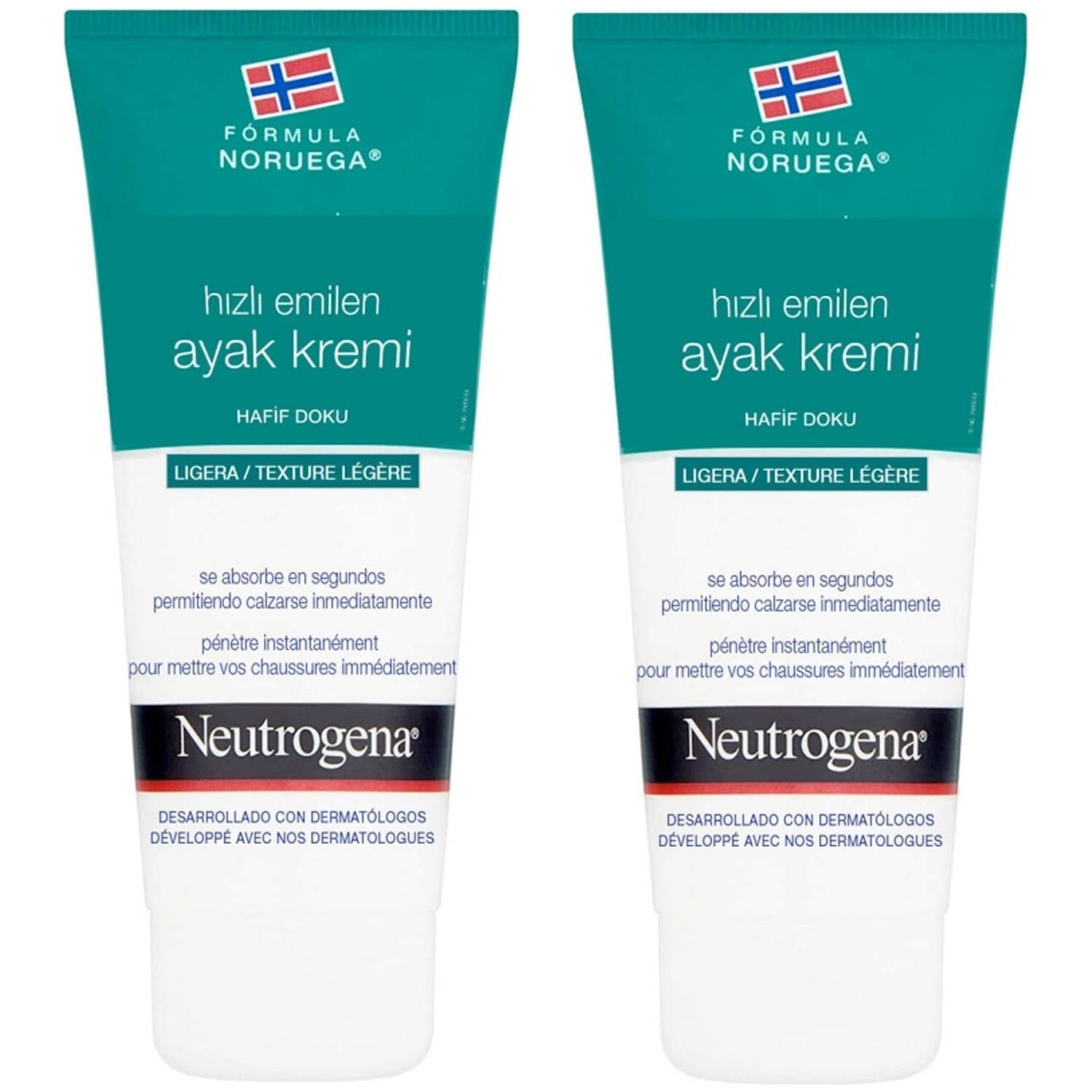 

Быстровпитывающийся крем для ног Neutrogena 100 мл, 2 шт