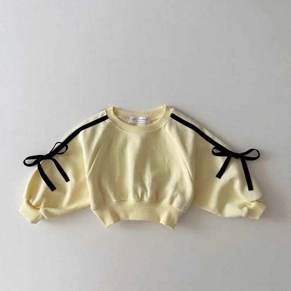 Осенний комплект одежды для девочки с бантами Mykids-Usa, Yellow — фото 2