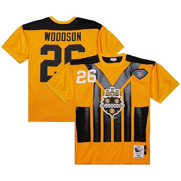 

Мужская футболка Rod Woodson золотая Pittsburgh Steelers 1994 authentic throwback Mitchell & Ness