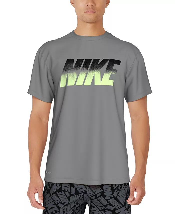 

Мужская футболка для плавания Hydroguard с коротким рукавом Nike, серый