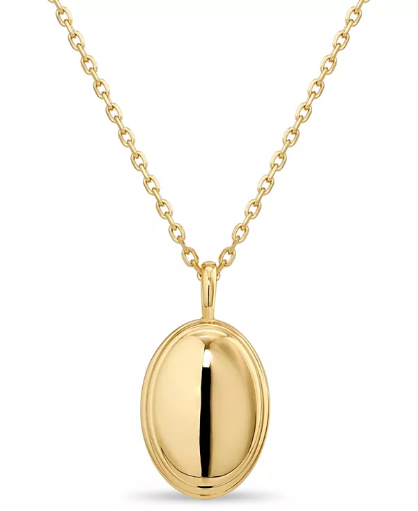 

Ожерелье с подвеской в виде купола Contour-Line из позолоченного стерлингового серебра, регулируемые размеры 16/17/18 дюймов Devata, gold