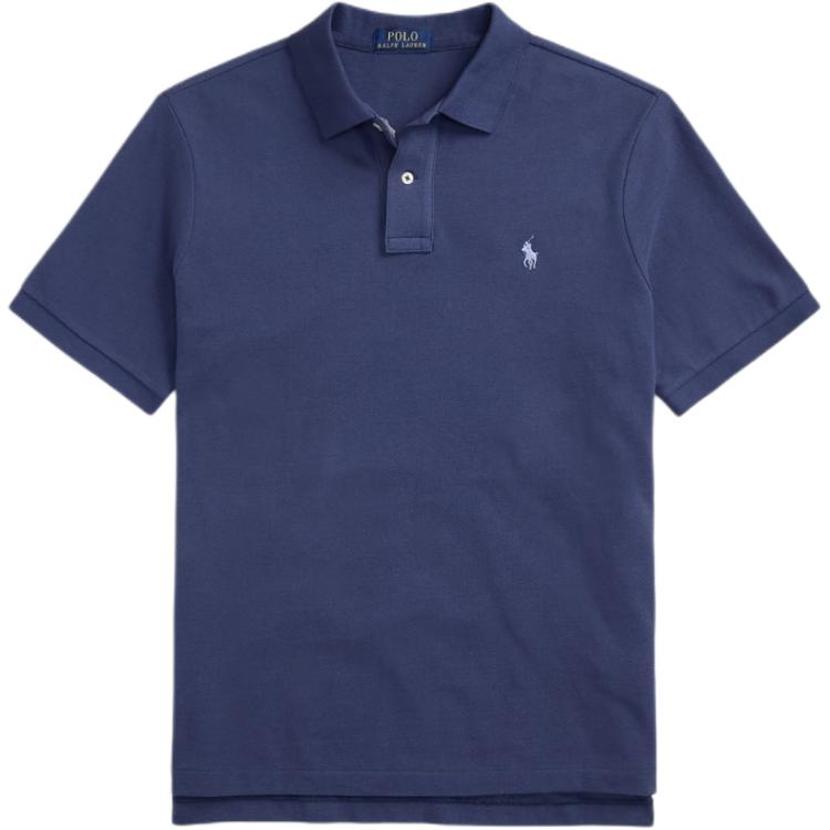 Поло с вышитой лошадкой Polo Pony Polo Ralph Lauren, синий — фото 3