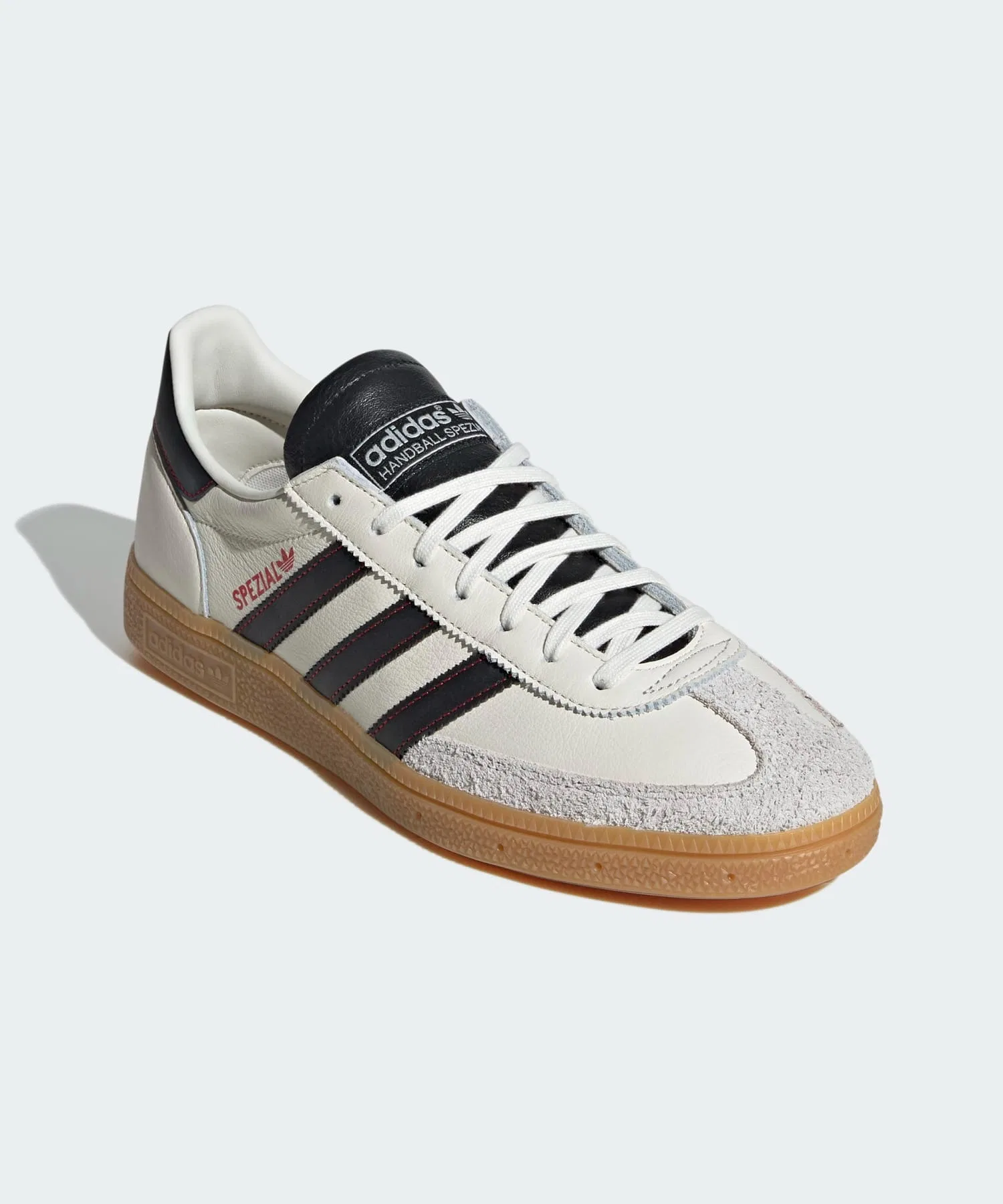 Унисекс кроссовки из натуральной кожи Handball Spezial adidas Originals белые — фото 4