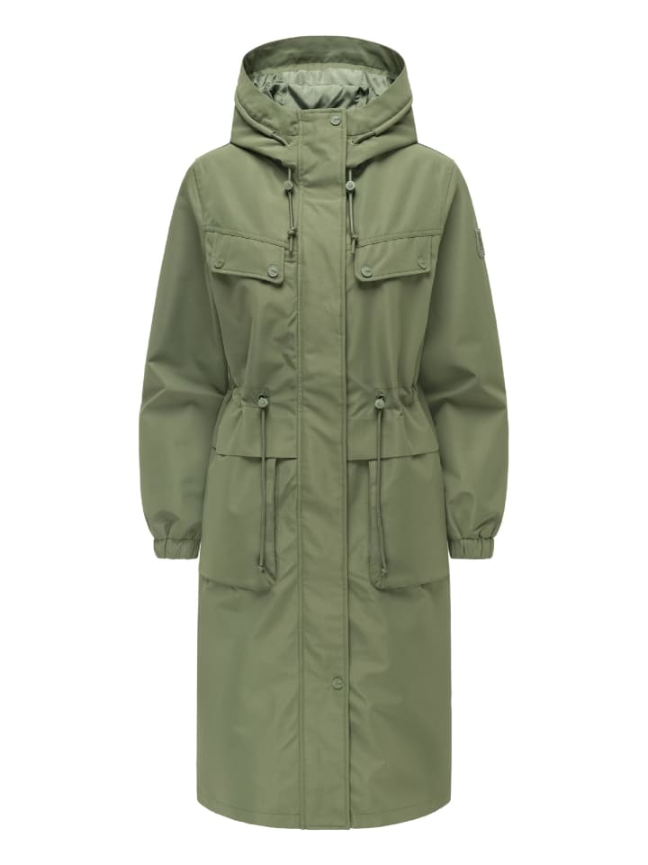 

Navahoo Длинное пальто Kirschwind 14 цвета «Оливковый лист»