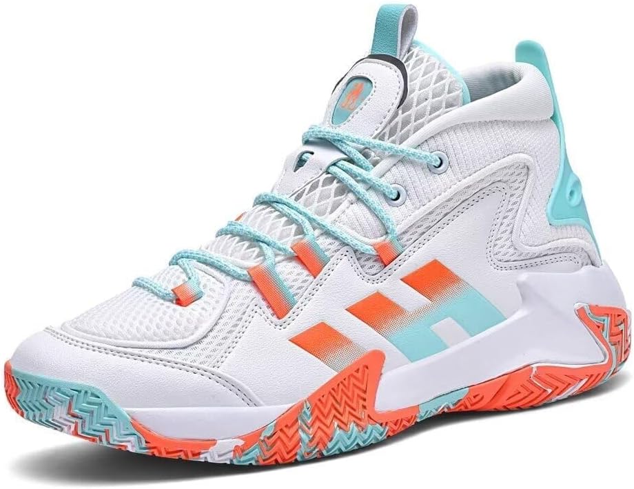 

Мужские баскетбольные кроссовки оверсайз, легкие, удобные, с нескользящей подошвой, для отскока, повседневного спорта, фитнеса, тренировок и ходьбы Solastride, белый