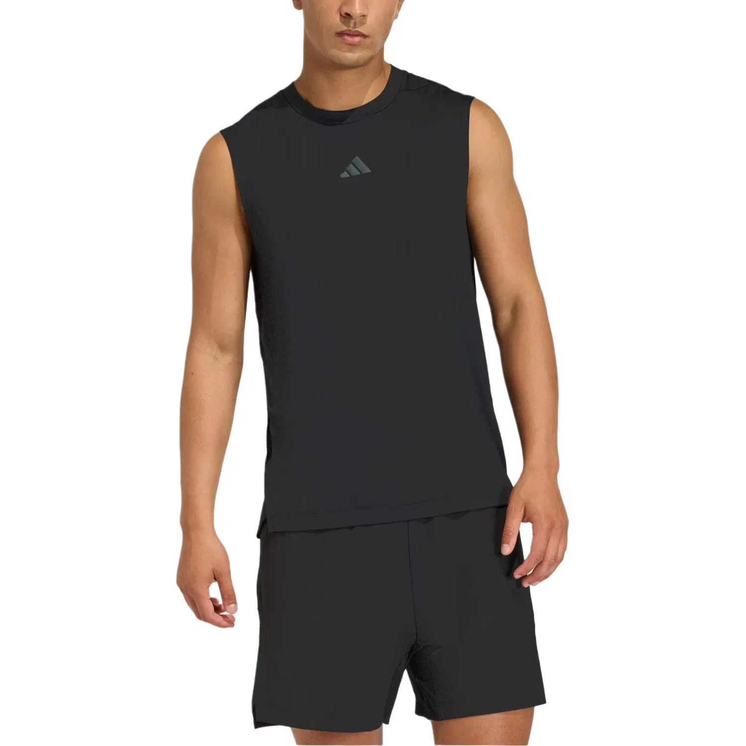 Майка D4T мужская, черная, с круглым вырезом, без рукавов Adidas, Black — фото 3