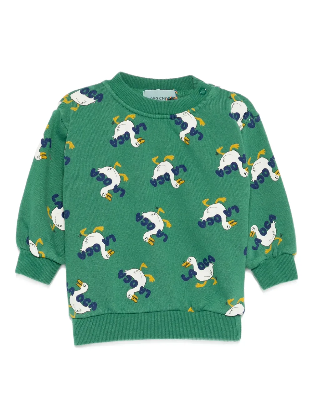 

Свитшот с принтом утки BOBO CHOSES, зеленый