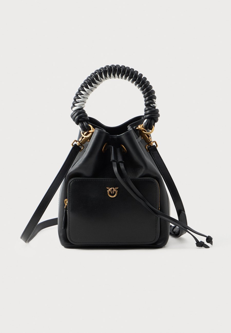 

Сумка Pinko CARGO BUCKET, Nero/Antique Gold-Coloured/Black