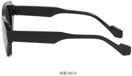 

Солнцезащитные очки прямоугольной оправы для женщин и мужчин, винтажные солнцезащитные очки многоугольной формы для мужчин и женщин, с антибликовым покрытием MTZJH, 4