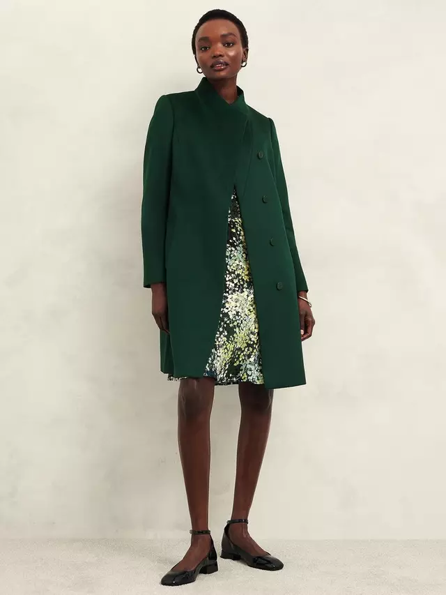 

Пальто Hobbs Marissa Wool, цвет bay/green