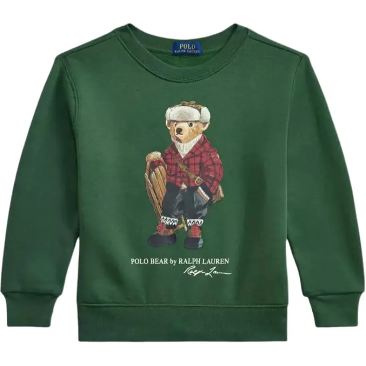 Толстовка FW25 для детей Polo Ralph Lauren, зеленый