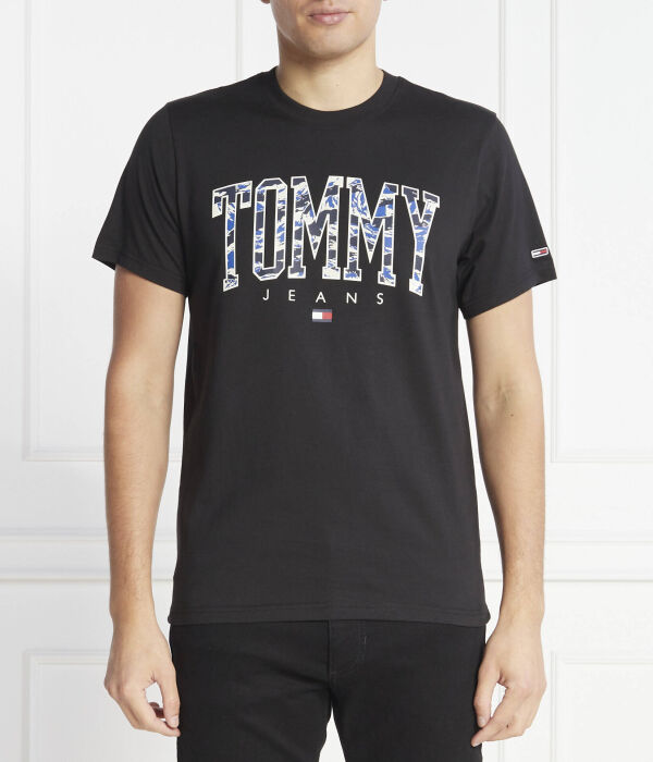 

Камуфляжная рубашка колледжа Regular fit Tommy Jeans, черный