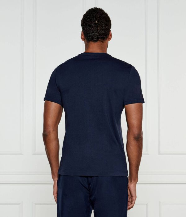 Футболка Lacoste Regular Fit с V-образным вырезом, синий — фото 3