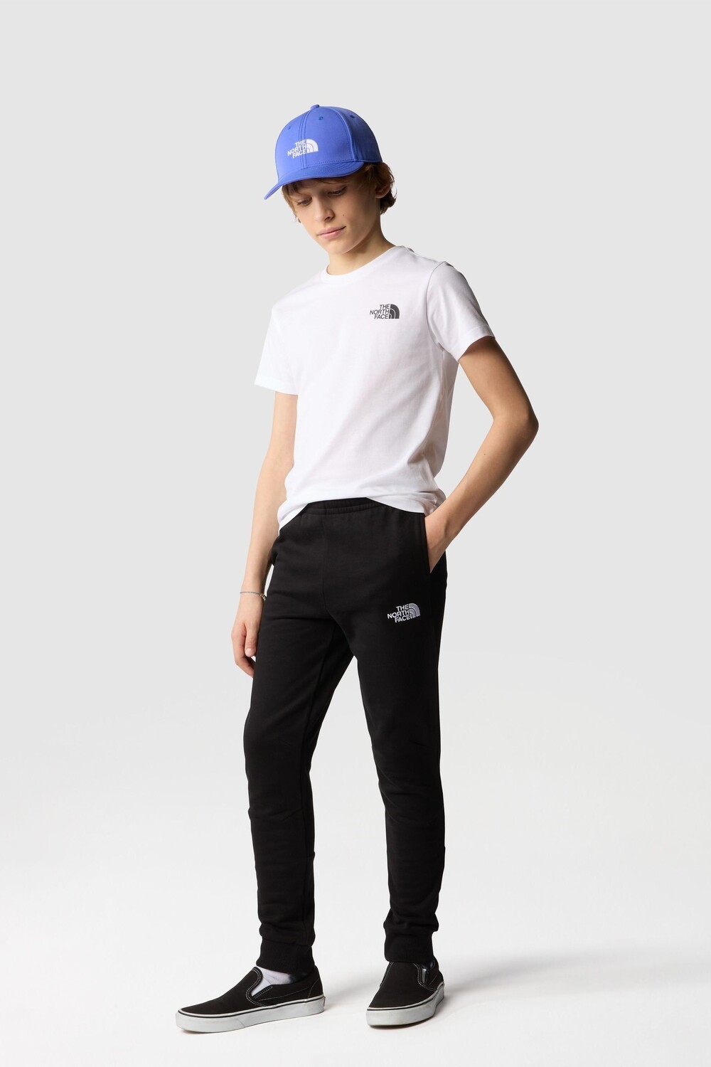 

Простая футболка с куполом для подростков The North Face, белый