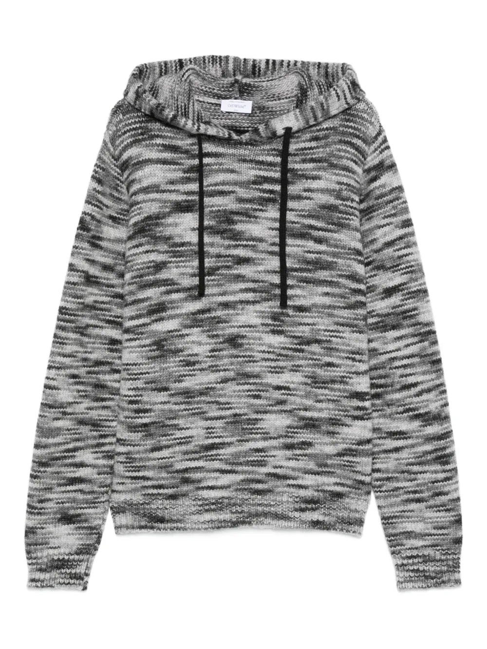 

Толстовка с эффектом меланжа OFF-WHITE, черный