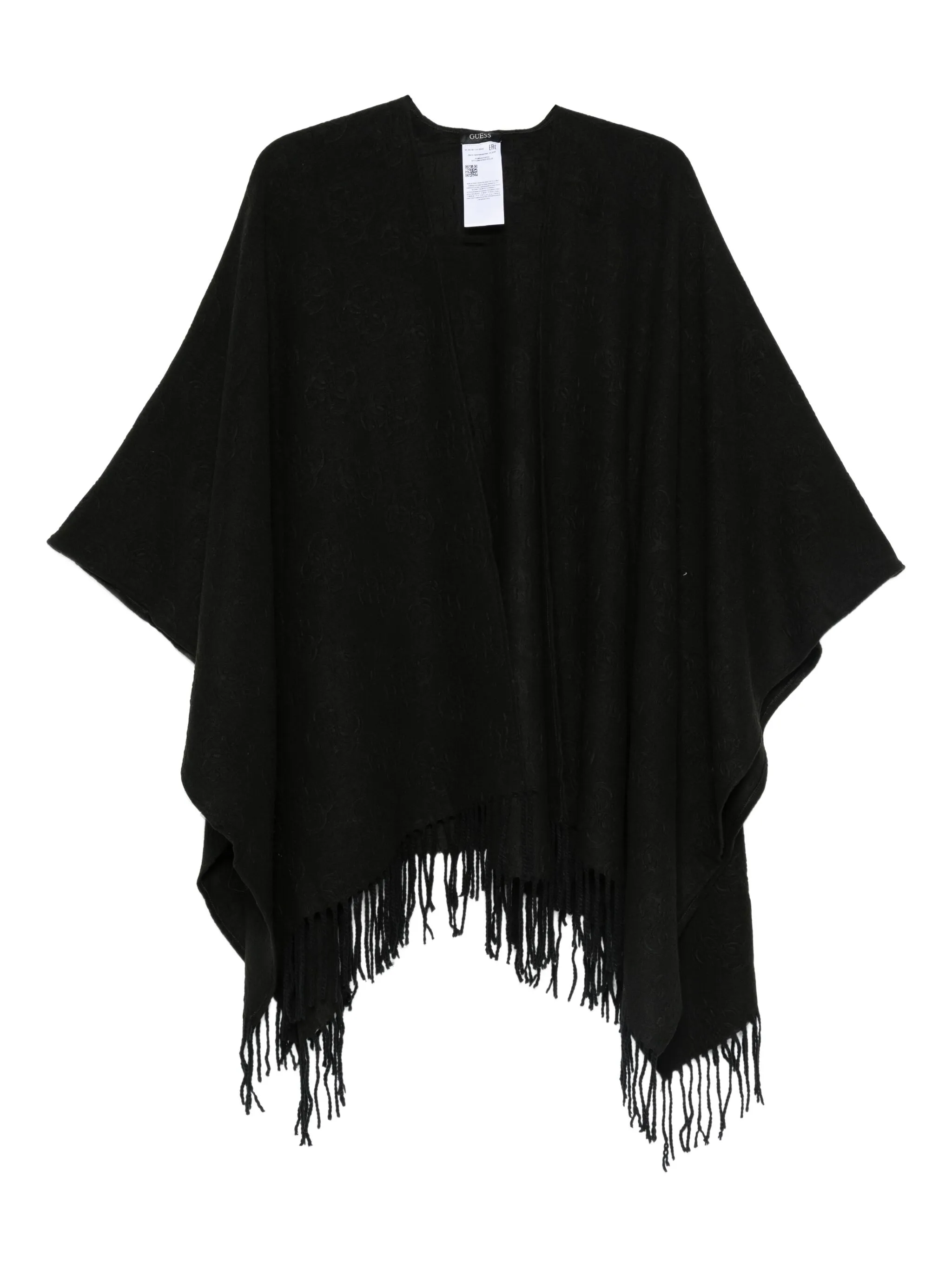

Шарф с бахромой Guess Usa, черный