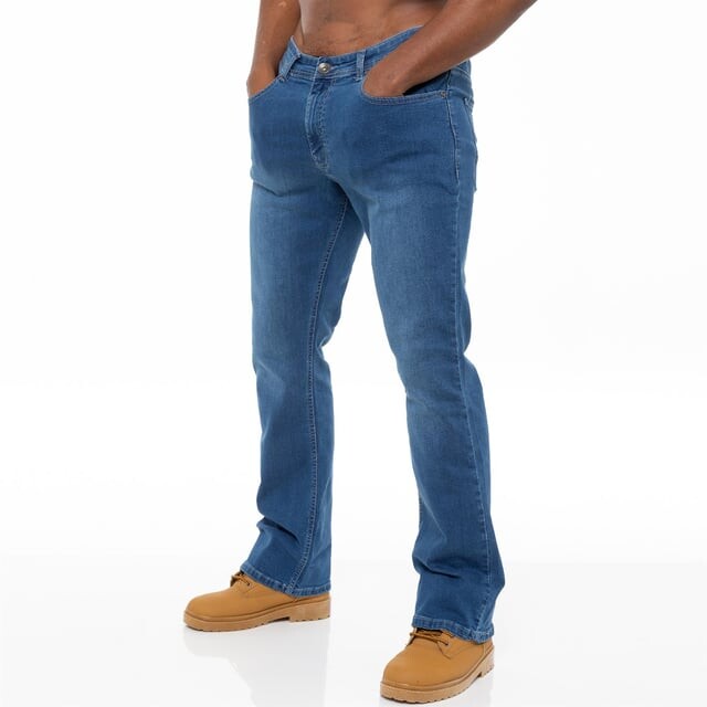 

Мужские джинсы из эластичного денима Bootcut Enzo, синий
