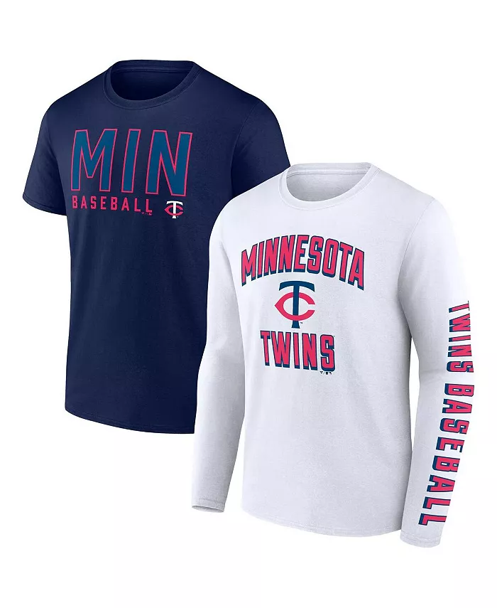 

Мужской набор из двух футболок Minnesota Twins в синем и белом цветах Fanatics