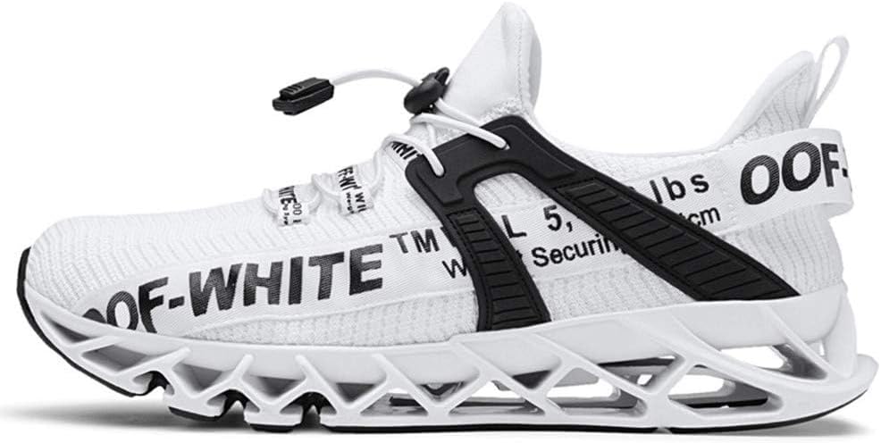 

Мужские повседневные кроссовки на шнуровке с дышащей сеткой, антискользящей эластичной подошвой для бега и тенниса Asifn, белый