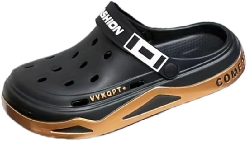 

Мужские повседневные модные сандалии EVA на плоской подошве Fusecottc, черный