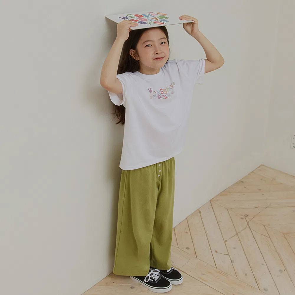 Детская футболка с коротким рукавом айвори от Wednesdayoasis Kids — фото 2