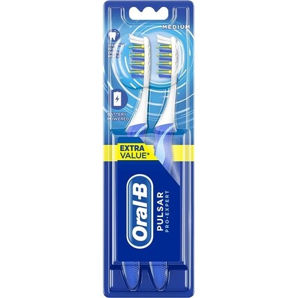 

Ручная зубная щетка Oral-B Pulsar Pro-Expert с питанием от аккумулятора, 2 шт.