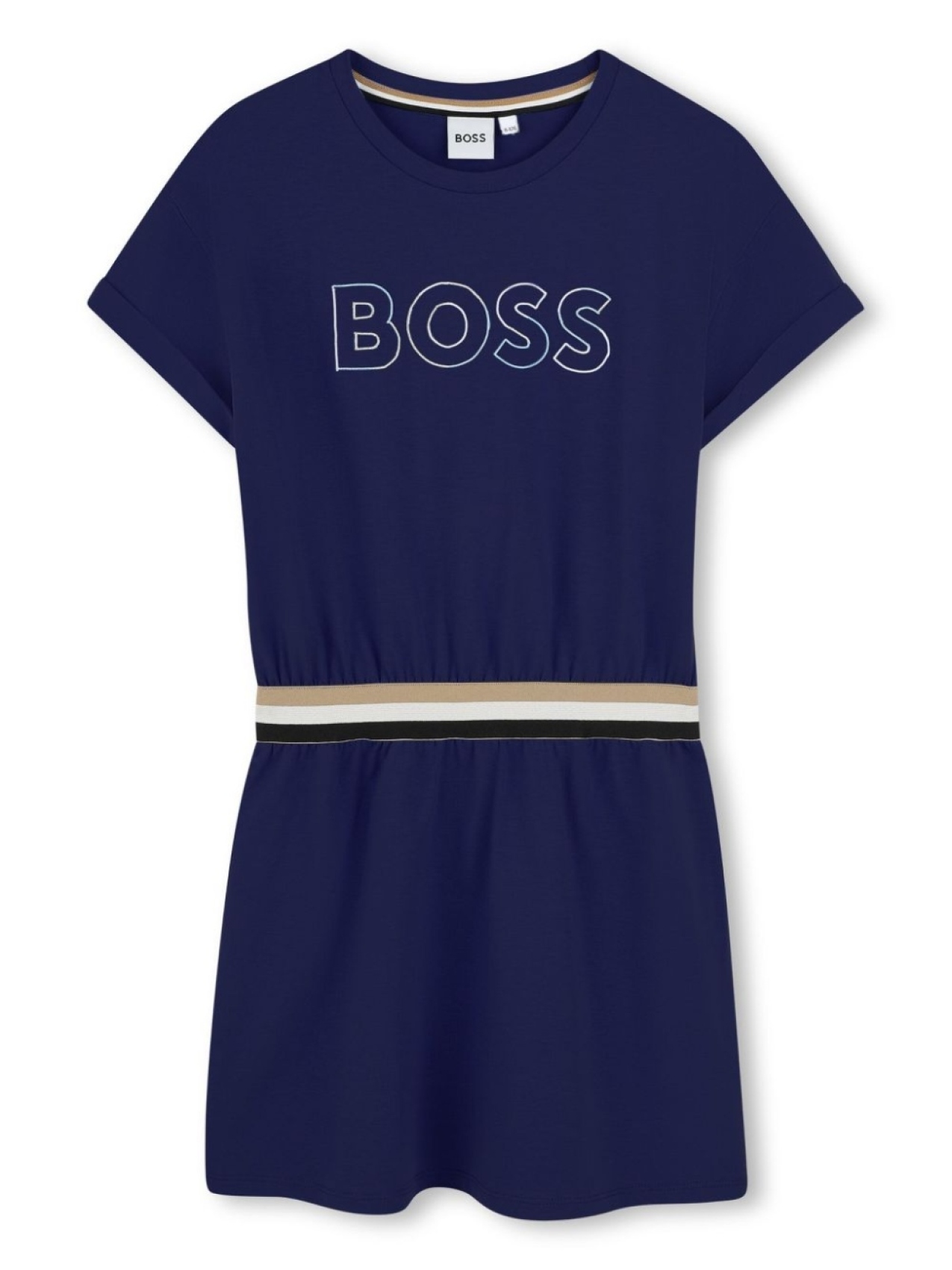 

BOSS Kidswear платье с короткими рукавами, синий