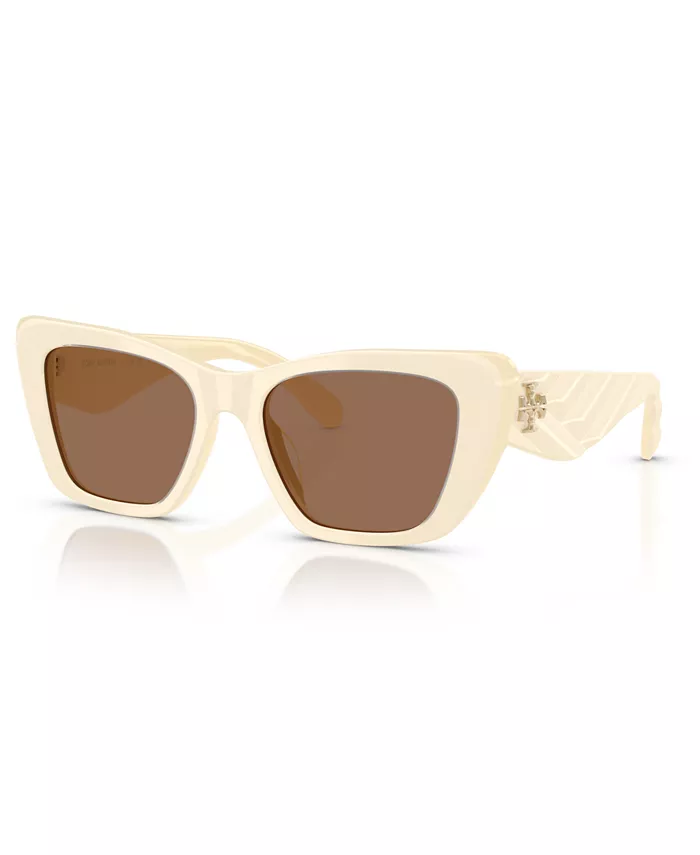 

Женские солнцезащитные очки большого размера, TY7216U Tory Burch, слоновая кость/кремовый